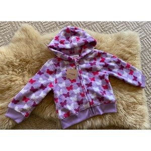 NWT Soft & Fleecy Butterfly Hoodie - 12 months